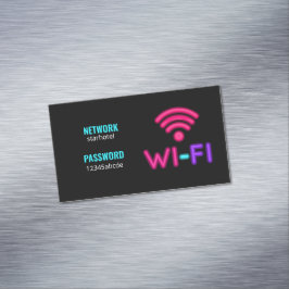 Wachtwoord voor WiFi-netwerk Magnetisch Visitekaartje