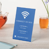 Wachtwoord voor WiFi-netwerk Reclamebord Met Voetstuk (Insitu)