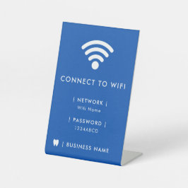 Wachtwoord voor WiFi-netwerk Reclamebord Met Voetstuk