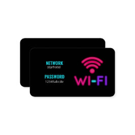 Wachtwoord voor WiFi-netwerk Visitekaartje