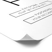 Wachtwoord voor WiFi Sign" home, kantoor of busine Poster (Hoek)