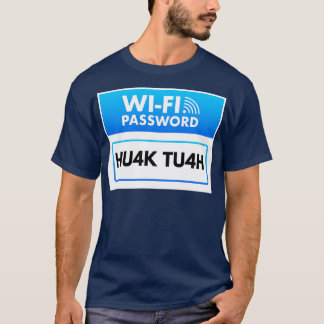 Wachtwoord voor WiFi voor gasten T-shirt