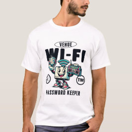 Wachtwoordbeheerder voor evenementen-wifi t-shirt