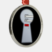 Wachtwoordbeveiliging Metalen Ornament (Rechts)