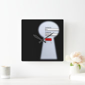 Wachtwoordbeveiliging Vierkante Klok (Huis)