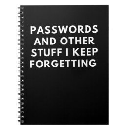Wachtwoorden en andere tijdschriften, notitieboek