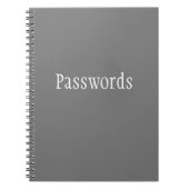 Wachtwoorden Notitieboek (Voorkant)