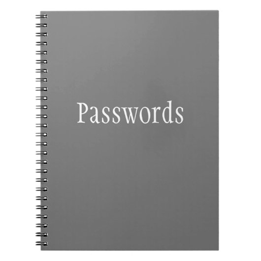 Wachtwoorden Notitieboek (Voorkant)