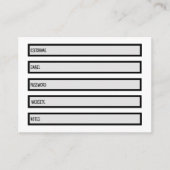 Wachtwoordgroep Visitekaartje (Voorkant)