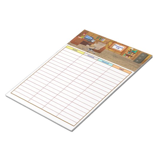 Wachtwoordlogboek Notitieblok (Schuin)