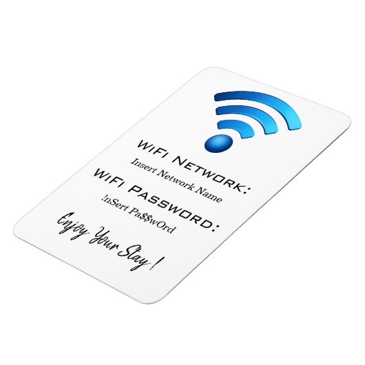 wachtwoordwifi-gegevens magneet (Linkerzijde)