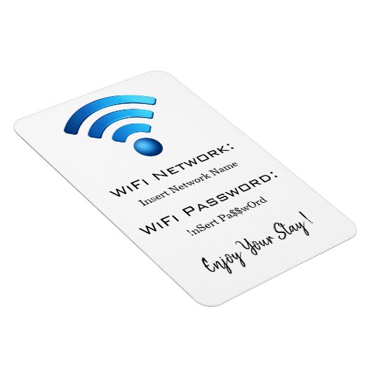 wachtwoordwifi-gegevens magneet (Rechterzijde)