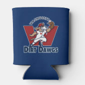 Wachusett Dirt Dawgs Collegiate Baseball Team Logo Blikjeskoeler (Achterkant)