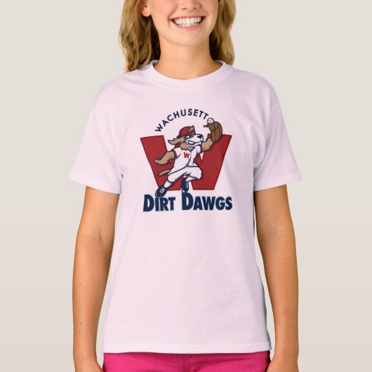Wachusett Dirt Dawgs Collegiate Baseball Team Logo T-shirt (Voorkant)