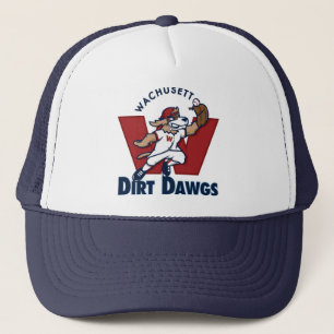 Wachusett Dirt Dawgs Collegiate Baseball Team Logo Trucker Pet