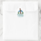 Wachusett Mountain Massachusetts ski logo Ronde Sticker (Tas)