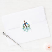 Wachusett Mountain Massachusetts ski logo Ronde Sticker (Envelop)