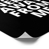 Wack Energy ver van mij houden Poster (Hoek)