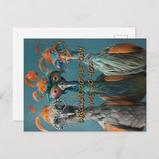 Wackadoodle dag van mij naar jou briefkaart (Voorkant / Achterkant)