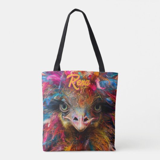 Wackadoodle Eco-vriendelijke levendige kleuren Tote Bag (Achterkant)