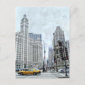 Wacker Dr. Chicago Briefkaart (Voorkant)