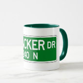 Wacker Drive, Chicago, IL Street Sign Mok (Voorkant rechts)