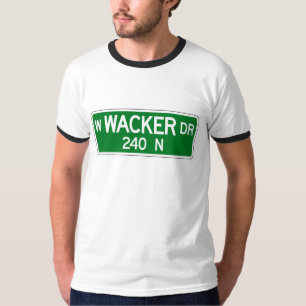Wacker Drive, Chicago, IL Street Sign T-shirt