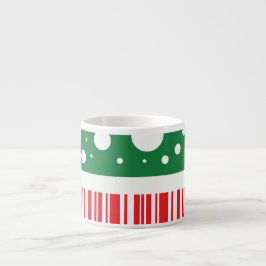 Wackige kerst espresso kop