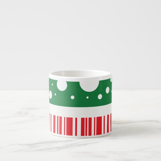 Wackige kerst espresso kop (Voorkant)