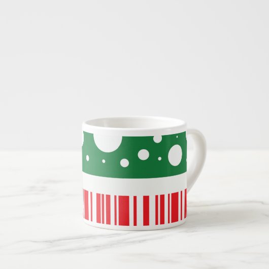 Wackige kerst espresso kop (Voorkant rechts)