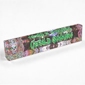 Wacky and Wild Sugar Skull Personalize Naambordje