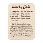 Wacky Cake Recipe Fridge Magnet Magneet (Verticaal)