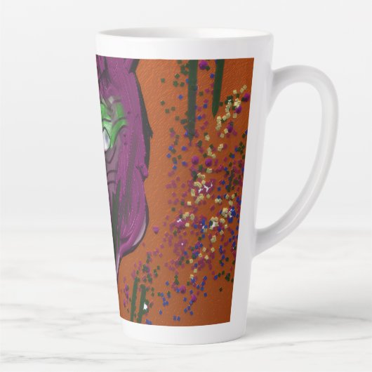 Wacky Cartoon Large Mug Latte Mok (Rechts)