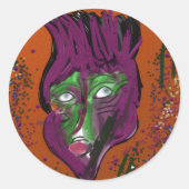 Wacky Cartoon Round Sticker Sheets (Voorkant)