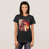 Wacky Cat Holding Wine Selfi With Fire Funny Sungl T-shirt (Voorkant volledig)