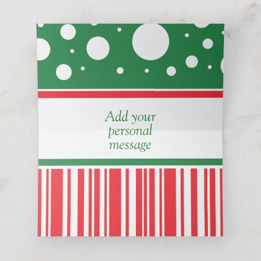 Wacky Christmas Plaatskaartje (Binnenkant ongevouwen)