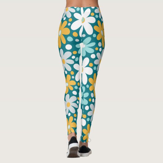 Wacky Daisy Garden Floral Patterned | LEGGINGS (Achterkant)