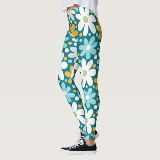 Wacky Daisy Garden Floral Patterned | LEGGINGS (Links)