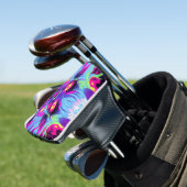 Wacky demon elf anime meisje tong uit golfheadcover (Insitu)