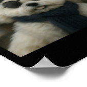 Wacky Dog Funny Odle Sea Dog Rate Meme Nautical Ar Poster (Hoek)