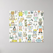 Wacky Doodles: tekenset Canvas Afdruk (Voorkant)