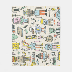 Wacky Doodles: tekenset Fleece Deken