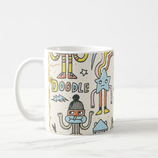 Wacky Doodles: tekenset Koffiemok (Links)
