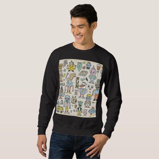 Wacky Doodles:  tekenset Trui (Voorkant volledig)