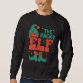Wacky Elf Family Matching Christmas Pus Grappig Trui (Voorkant)