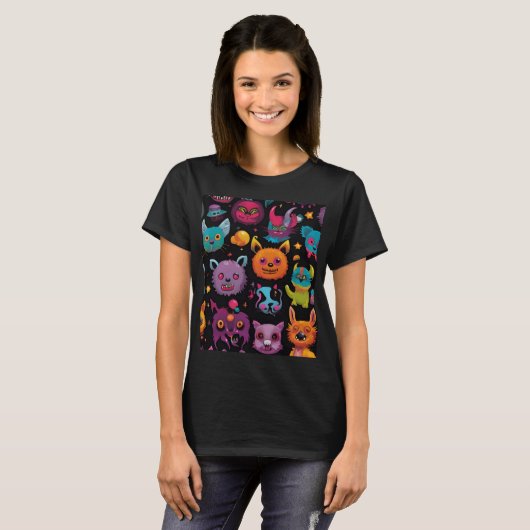 Wacky monster t-shirt (Voorkant volledig)