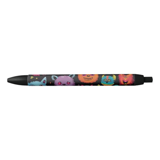 Wacky monster zwarte inkt pen (Voorkant)
