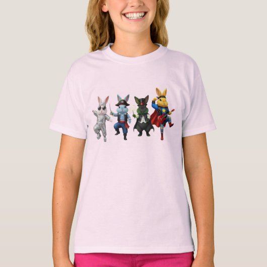 Wacky Rabbits Pirate T-shirt (Voorkant)