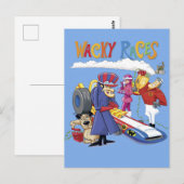 Wacky Races 60s 70s 90s 80s Cartoon Scifi Retro Briefkaart (Voorkant / Achterkant)