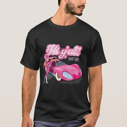 Wacky Races Penelope Pitstop Hi Y'All T-shirt (Voorkant)